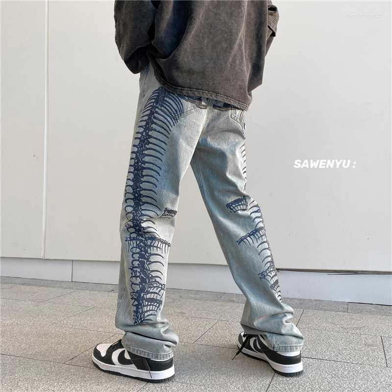 Men's Jeans Men Snake Bones Oversized Straight Black Skeleton Pants 2022 Denim Mens Streetwear Hip Hop Harem Jean
Men's Jeans Men Snake Bones Oversized Straight Black Skeleton Pants 2022 Denim Mens Streetwear Hip Hop Harem Jean