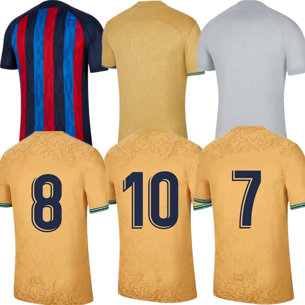 LEWANDOWSKI soccer jersey 22 23 ANSU FATI BARCELONAS PEDRI GAVI FERRAN RAPHINHA 2022 2023 F. DE JONG DEST DEMBELE Camisetas football shirt men kids kit third equipment