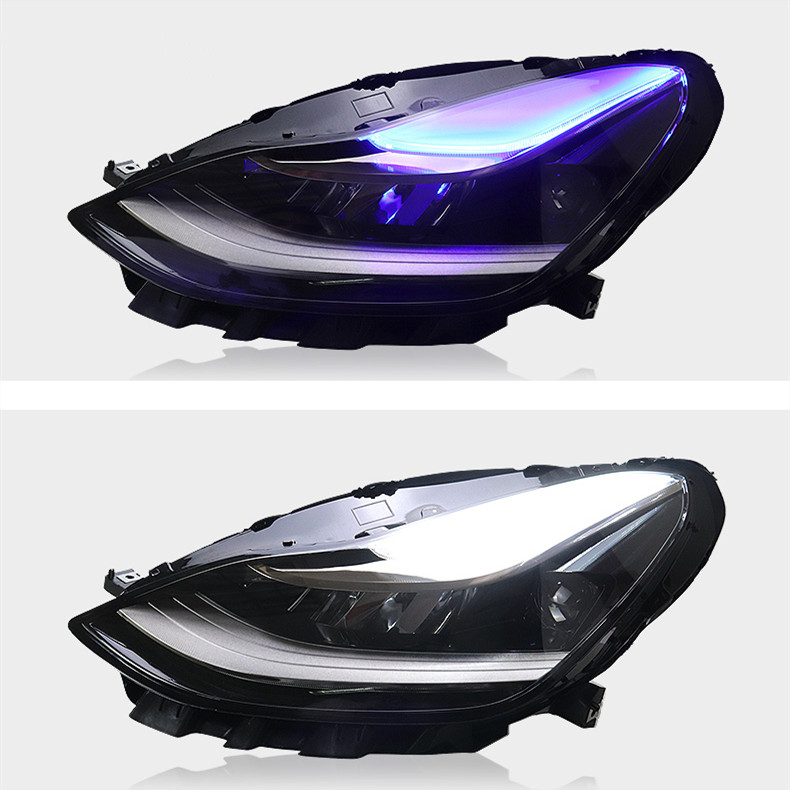 Auto Styling Front Lamp for Tesla Model 3 20 17-2022 Car Headlight Model Y LED Turn Signal Driving Lights