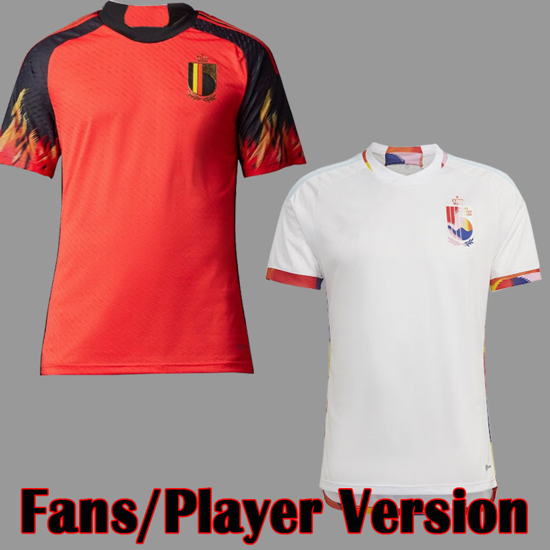 2022 Belgium Soccer Jersey hazard World Cup National Team COURTOIS LUKAKU TIELEMANS 23 Michy Batshuayi 7 Kevin De Bruyne KOMPANY ALDERWEIRELD Football Shirt Kits, Home