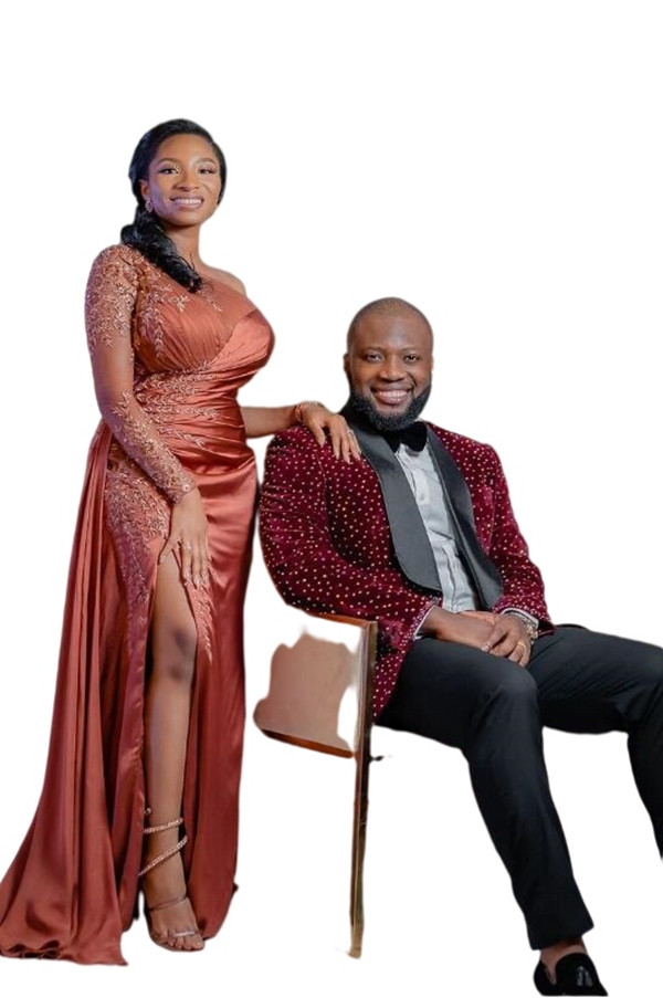 Arabic Aso Ebi One Shoulder Mermaid Prom Dresses leaf Lace Beaded High Split Evening Second Reception Bridesmaid Gowns Dress