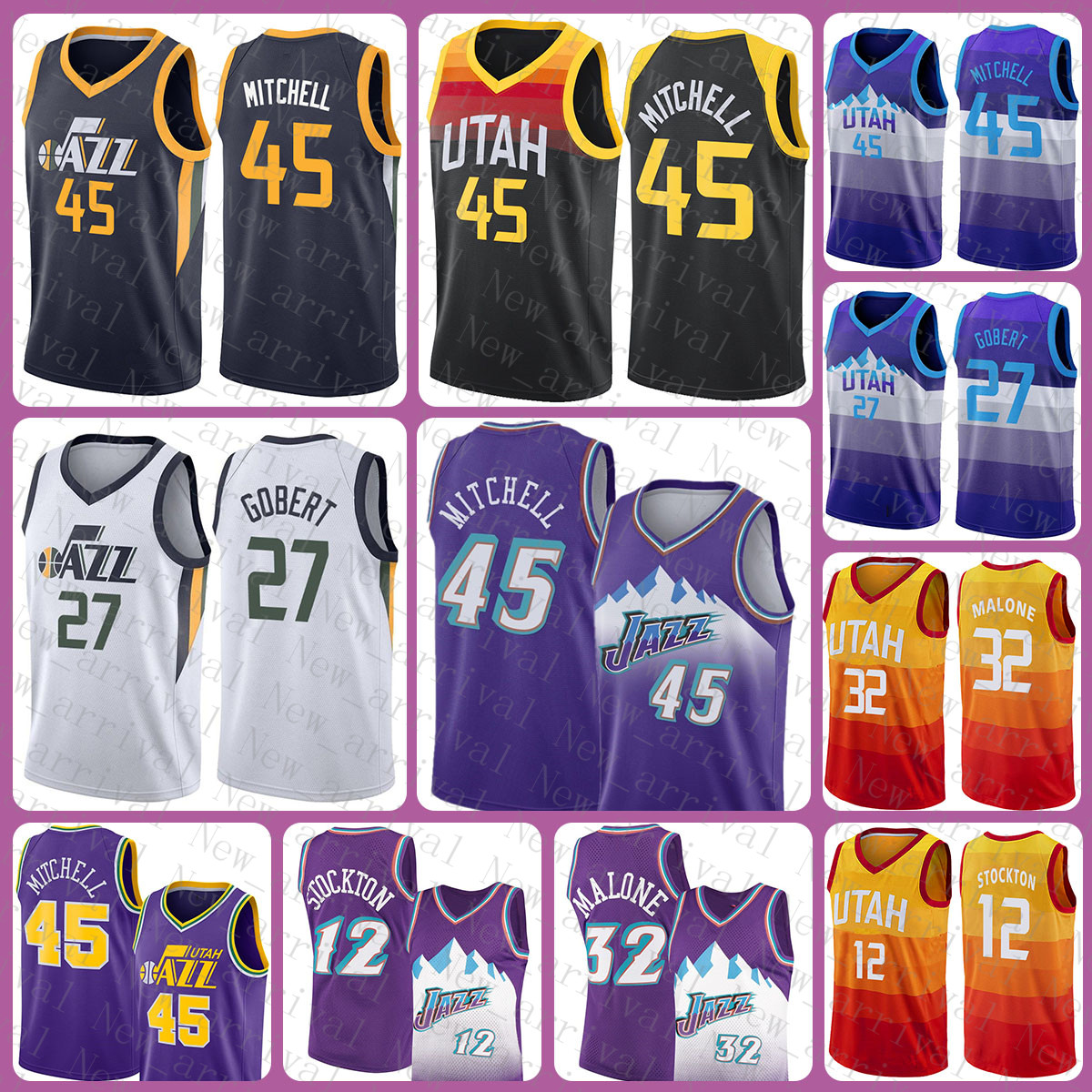 Utah''Jazz''Men Basketball Jersey 45 27 32 12 Gold Donovan Mitchell Rudy Gobert John Stockton Karl Malone 632
Utah''Jazz''Men Basketball Jersey 45 27 32 12 Gold Donovan Mitchell Rudy Gobert John Stockton Karl Malone 632