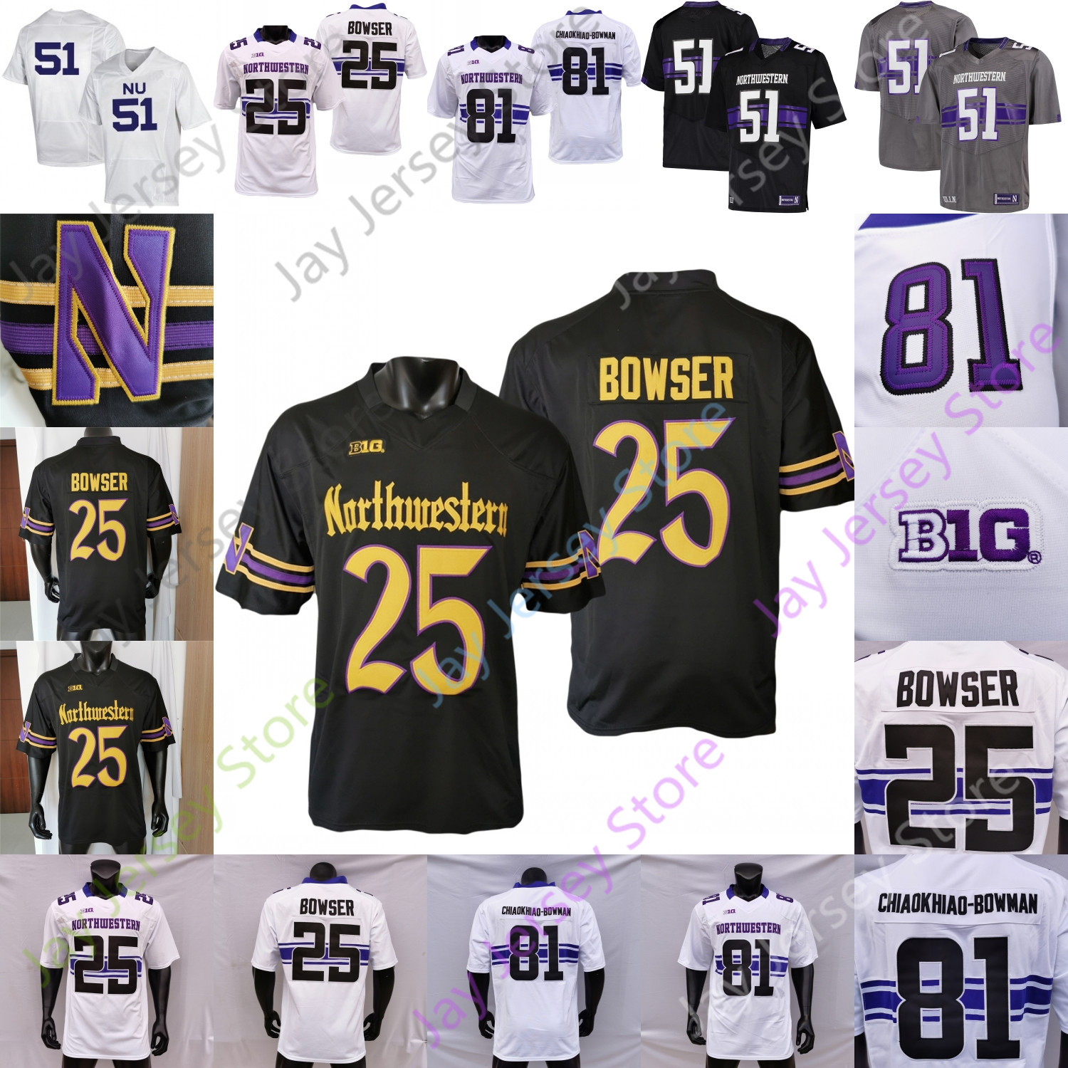 Northwestern Wildcats Football Jersey NCAA College Xander Mueller Ryan Hilinski Evan Hull Cam Porter Malik Washington Niro III Gordon Navarro Tyus Gallagher, White i
Northwestern Wildcats Football Jersey NCAA College Xander Mueller Ryan Hilinski Evan Hull Cam Porter Malik Washington Niro III Gordon Navarro Tyus Gallagher, White i