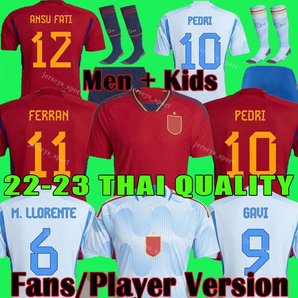 20222 23 Spain soccer jerseys 2022 2023 PEDRI Espana MORATA FERRAN KOKE GAVI AZPILICUETA fans Player football shirts men woman kids kits LLORENTE ANSU FATI CARVAJAL, 2022 home adult world cup
20222 23 Spain soccer jerseys 2022 2023 PEDRI Espana MORATA FERRAN KOKE GAVI AZPILICUETA fans Player football shirts men woman kids kits LLORENTE ANSU FATI CARVAJAL, 2022 home adult world cup