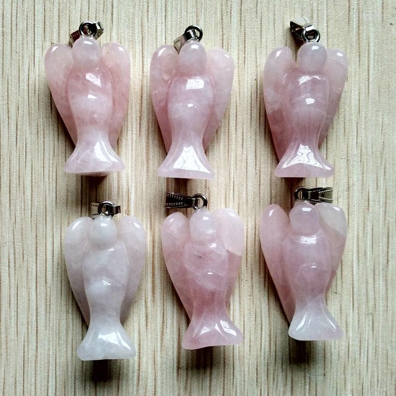 Pendant Necklaces Wholesale 6pcs/lot Trendy Natural Roses Quartz Stone Pink Angel Pendants Charms For Necklace Making Jewelry
Pendant Necklaces Wholesale 6pcs/lot Trendy Natural Roses Quartz Stone Pink Angel Pendants Charms For Necklace Making Jewelry