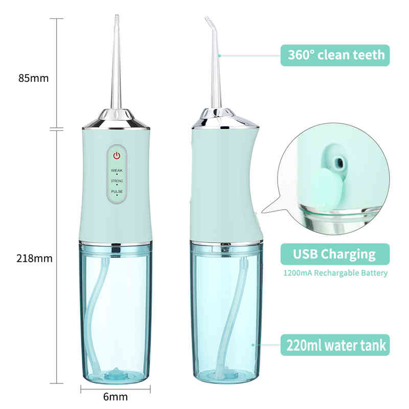 Powerful Dental Water Jet Pick Flosser Mouth Washing Machine Portable Oral Irrigator for Teeth Whitening Dental Cleaning Health 0617