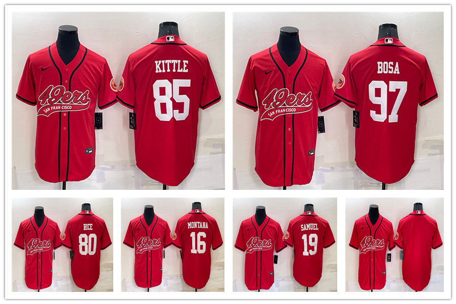 Baseball Football Jersey San''Francisco''49ers''Men Deebo Samuel Jerry Rice Nick Bosa Joe Montana George Kittle Red Cool Base Stitched
Baseball Football Jersey San''Francisco''49ers''Men Deebo Samuel Jerry Rice Nick Bosa Joe Montana George Kittle Red Cool Base Stitched