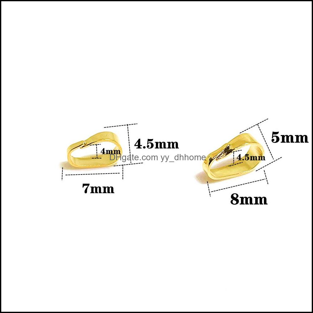 Clasps Hooks 100Pcs Clasp Connectors Pinch Bails For Pendant Necklace Jewelry Making Snap Clip Charms Iron Plating Cha Dhseller2010 Dhwuz