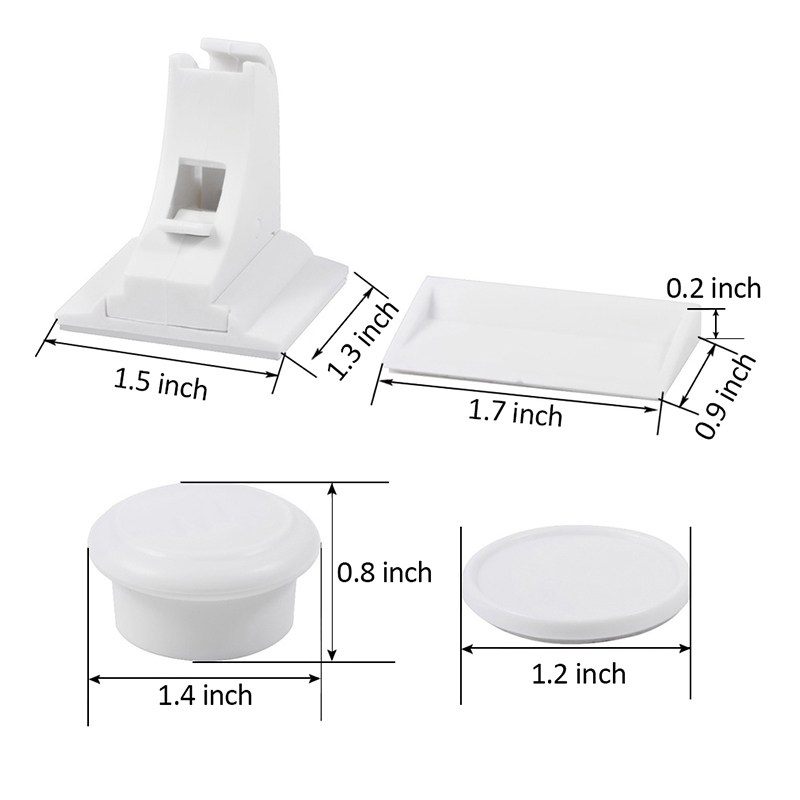 Baby Locks Latches 12 Pcs child protection Magnetic Lock Safety Door Striker blockers Commonly Used Cabinet Drawer Household Rooms 220830