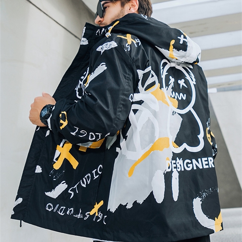 Men's Jackets Spring Autumn Two Side Wear Hooded Windbreaker Jacket Streetwear Fashion Bear Printed Hip Hop Outfits Coat Big Size 8XL 220830, Blue
Men's Jackets Spring Autumn Two Side Wear Hooded Windbreaker Jacket Streetwear Fashion Bear Printed Hip Hop Outfits Coat Big Size 8XL 220830, Blue