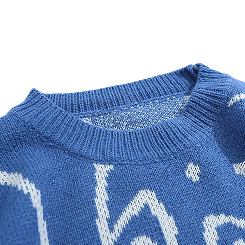 Men's Sweaters Japanese Harajuku Vintage Sweater Men Autumn Winter Cartoon Loose Knitted Sweater Hip Hop Streetwear Knitwear Pullovers 220830