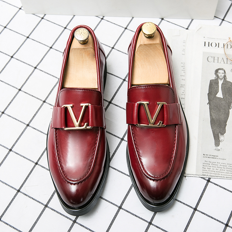Loafers Men Shoes Classic Pointed Toe PU Metal Decoration Fashion Business Casual Wedding Party Everyday Versatile AD051, Clear
Loafers Men Shoes Classic Pointed Toe PU Metal Decoration Fashion Business Casual Wedding Party Everyday Versatile AD051, Clear