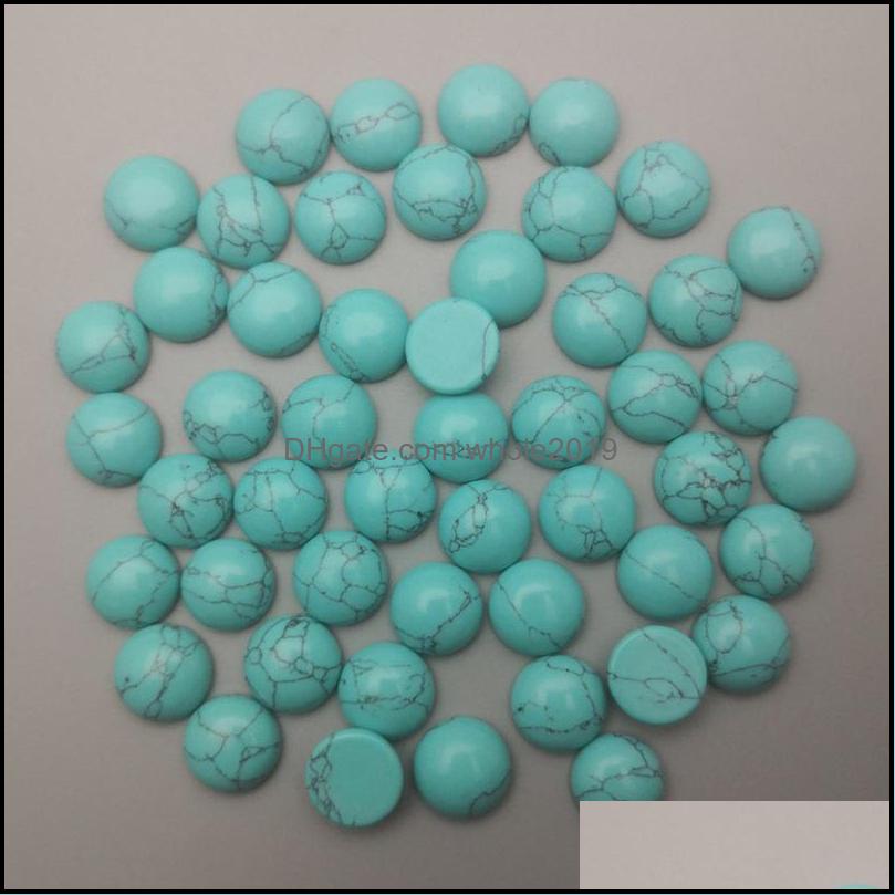 Stone 12Mm Flat Back Quartz Loose Stone Round Cab Cabochons Chakras Beads For Jewelry Making Healing Crystal Wholesale Dr Dhseller2010 Dhdrt