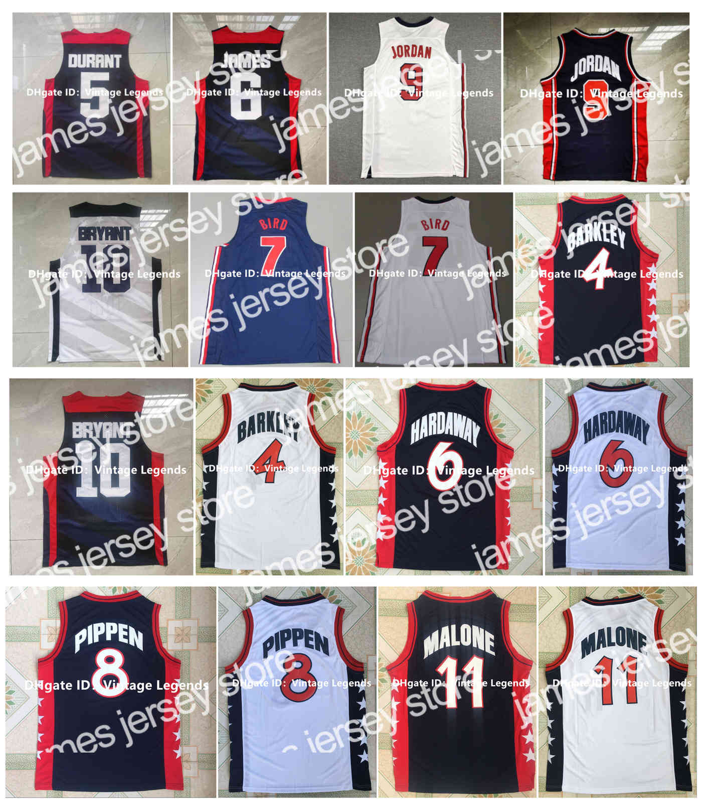 College Basketball Wears Retro Basketball Jersey 23 Michael Jor dan 2012 Team USA Bryant Kevin Durant James Larry Bird 1992 USA Charles Barkley Karl Malone Penny, As pic
College Basketball Wears Retro Basketball Jersey 23 Michael Jor dan 2012 Team USA Bryant Kevin Durant James Larry Bird 1992 USA Charles Barkley Karl Malone Penny, As pic