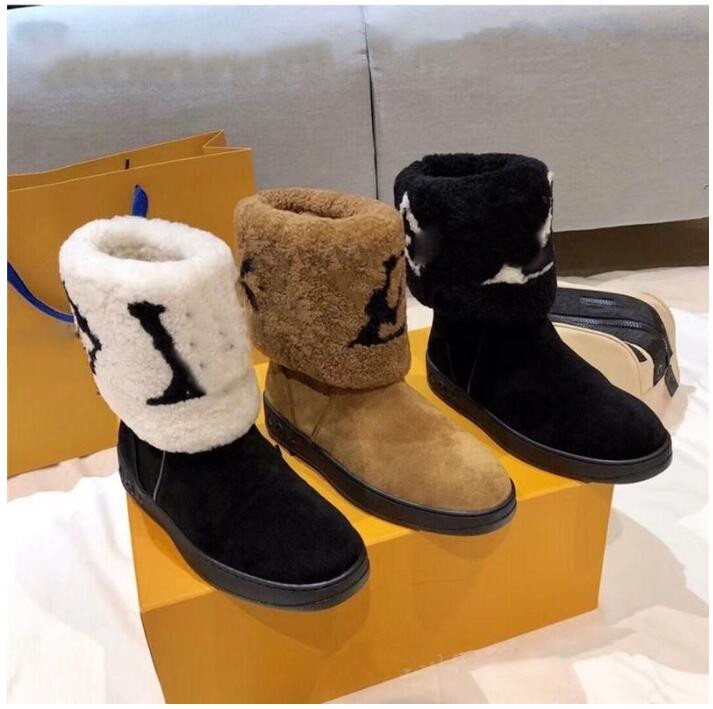 Designer Women Boots Snow Leather Laureate Flat Casual Shoes Soft Winter Warm Girls Sheepskin Brown Black Shoe Outdoor Plush Fur Half Ankle Boot 35-41 With Box
Designer Women Boots Snow Leather Laureate Flat Casual Shoes Soft Winter Warm Girls Sheepskin Brown Black Shoe Outdoor Plush Fur Half Ankle Boot 35-41 With Box