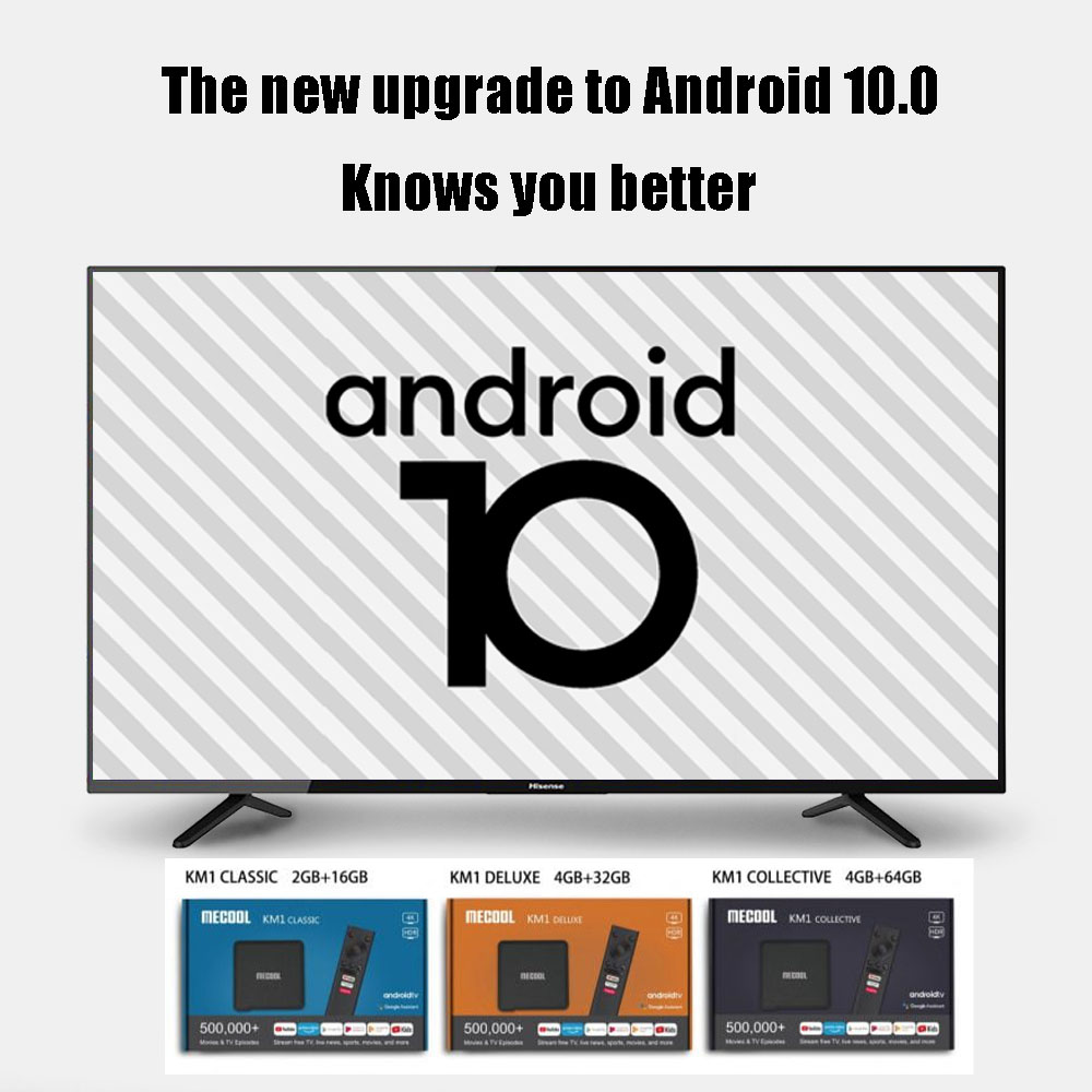 Mecool KM1 ATV Tv Box Google Certified Andriod 9.0 2G 16G/4G 32G/64G Amlogic S905X3 2.4G 5G 2T2R Wifi 4K Player Voice Control Youtube BT
Mecool KM1 ATV Tv Box Google Certified Andriod 9.0 2G 16G/4G 32G/64G Amlogic S905X3 2.4G 5G 2T2R Wifi 4K Player Voice Control Youtube BT