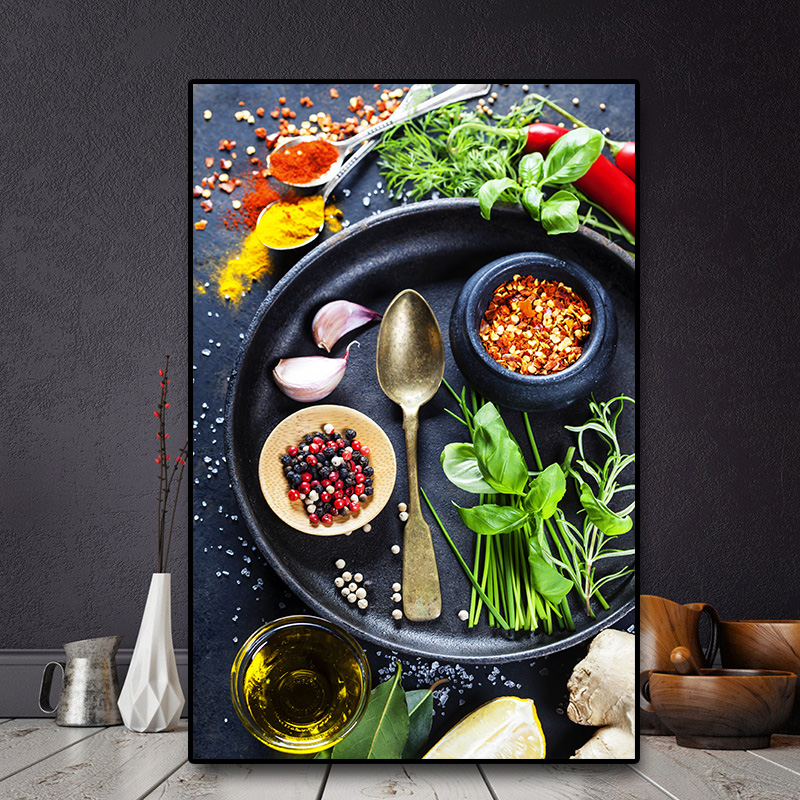 Vegetable Grains Spices Spoon Kitchen Canvas Painting Cuadros Scandinavian Posters and Prints Wall Art Picture Living Room Decor
Vegetable Grains Spices Spoon Kitchen Canvas Painting Cuadros Scandinavian Posters and Prints Wall Art Picture Living Room Decor