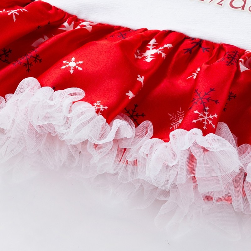 Special Occasions 4Pcs Clothing born Baby Clothes Christmas Girl Set Outfit My First For borns One Year Birthday 220830