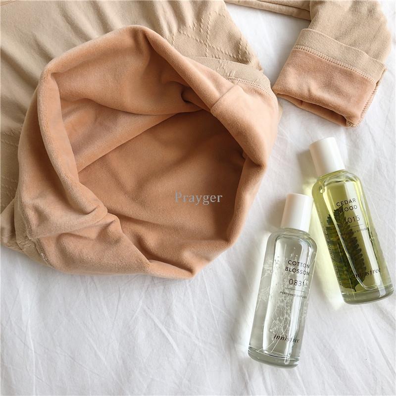 Women's Thermal Underwear Woman Winter Fleece Warm Tops Long Sleeves O Neck Clothes 220830