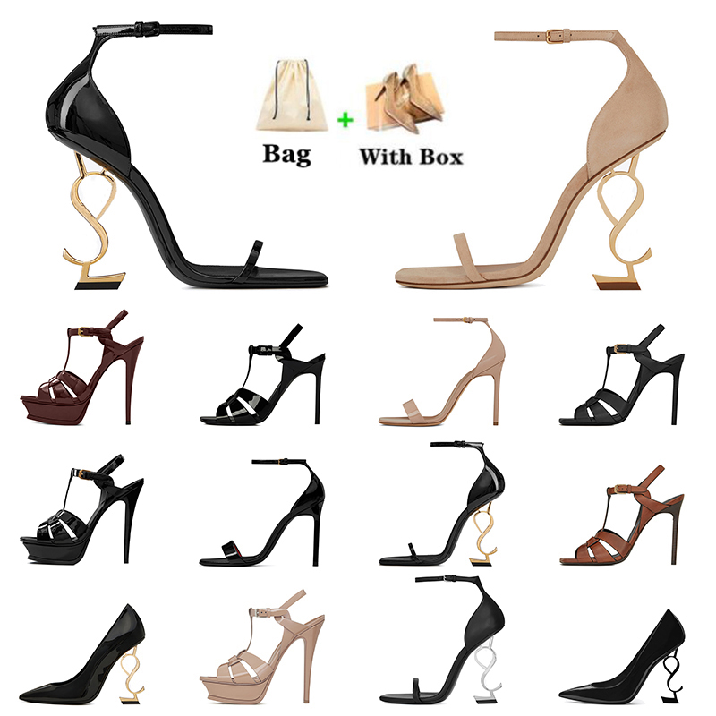 2022 womens high heels shoes designer heel black gold tone nuede red luxurys socialite women lady fashion rubber loafers peep-toes sandals pumps size 35-42