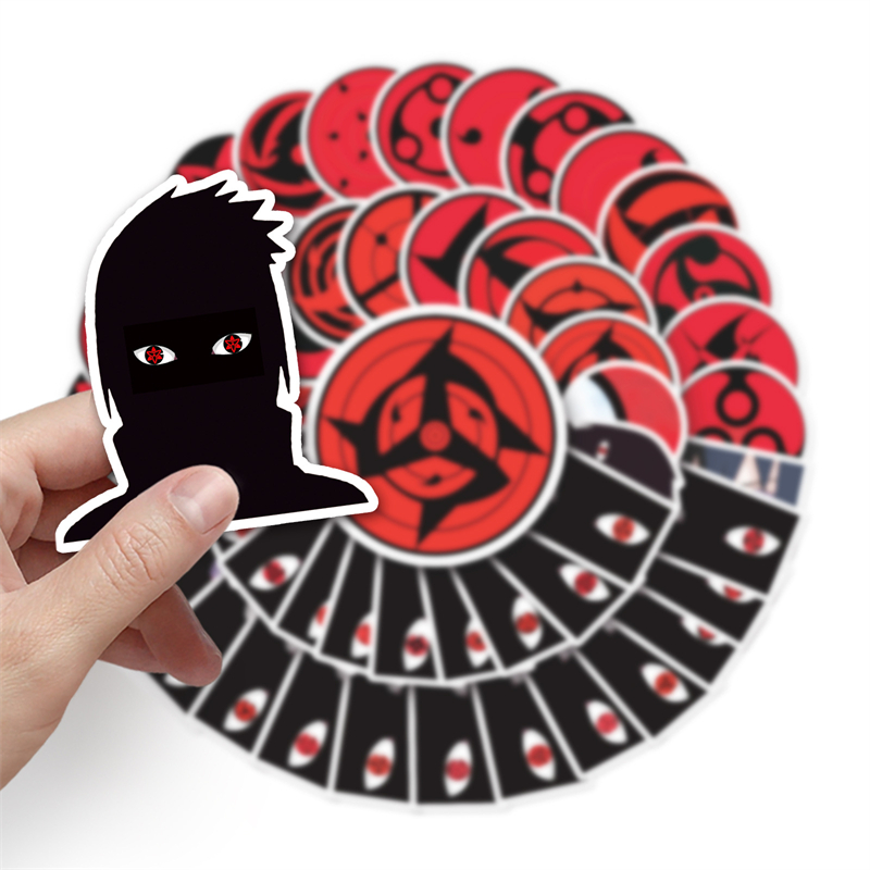 50pcs Anime uzumaki Stickers Sharingan Eye Graffiti Kids Toy Skateboard Car Motorcycle Bicycle Sticker Decals