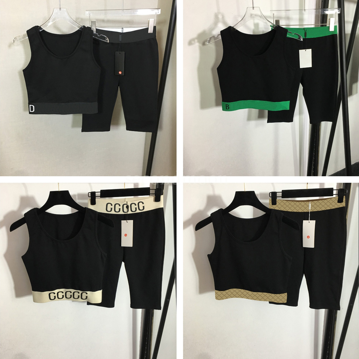 Tight Fitting Summer Tracksuits Women Quick Dry Gym Wear Breathable Sport Vest Stretchy Yoga Leggings