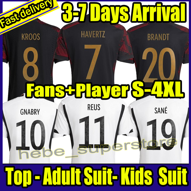 S-4XL 2022 Germanies Soccer Jerseys SANE HUMMELS KROOS WERNER MULLER Football shirt t GOTZE Gnabry REUS MUSIALA 22 23 men kids kit long sleeve uniform Player versoin, Away
S-4XL 2022 Germanies Soccer Jerseys SANE HUMMELS KROOS WERNER MULLER Football shirt t GOTZE Gnabry REUS MUSIALA 22 23 men kids kit long sleeve uniform Player versoin, Away