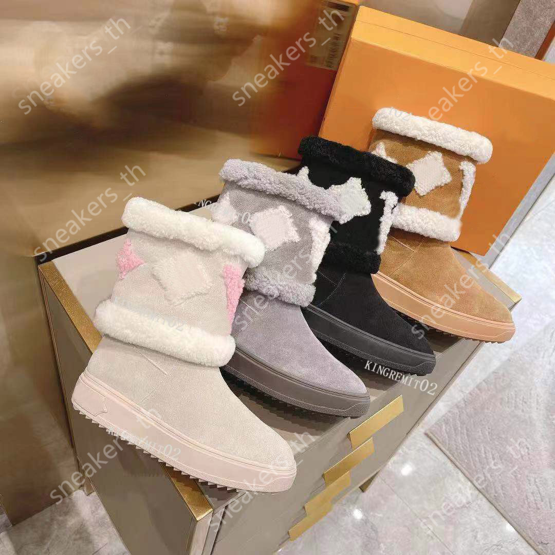 Snowdrop Boots Designer Women Flat Ankle Boot Winter Wool Leather Bootie Non-slip Rubber Sole Booties Waterproof Suede Boot Warm Fluffy Furry Bootss, Color6
Snowdrop Boots Designer Women Flat Ankle Boot Winter Wool Leather Bootie Non-slip Rubber Sole Booties Waterproof Suede Boot Warm Fluffy Furry Bootss, Color6