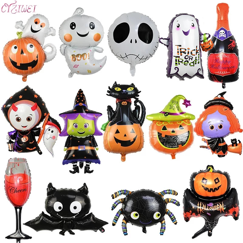 Festive Children's Halloween inflatable balloons aluminum toys pumpkins ghosts spider shapes party supplies sets
Festive Children's Halloween inflatable balloons aluminum toys pumpkins ghosts spider shapes party supplies sets
