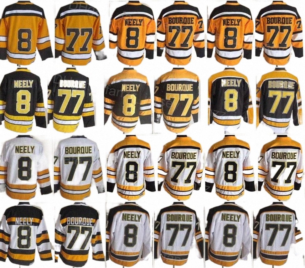 College Hockey Wears jersey Men Ice Hockey Vintage 77 Ray Bourque Retro Jerseys 8 Cam Neely 75 Anniversary All Stitched Home Black Yellow White Breathable For Sp B6XJ#, 8 white
College Hockey Wears jersey Men Ice Hockey Vintage 77 Ray Bourque Retro Jerseys 8 Cam Neely 75 Anniversary All Stitched Home Black Yellow White Breathable For Sp B6XJ#, 8 white