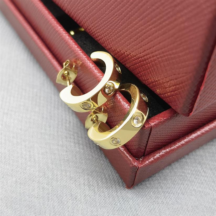 Luxury Designer Hoop Love Earring Jewelry Fashion Rose Gold Silver Lover Stones Earrings For Women Lady Gift Party Wedding Engagem314N
Luxury Designer Hoop Love Earring Jewelry Fashion Rose Gold Silver Lover Stones Earrings For Women Lady Gift Party Wedding Engagem314N