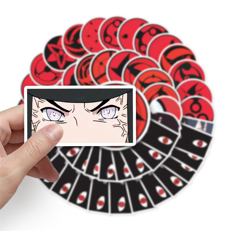 50pcs Anime uzumaki Stickers Sharingan Eye Graffiti Kids Toy Skateboard Car Motorcycle Bicycle Sticker Decals