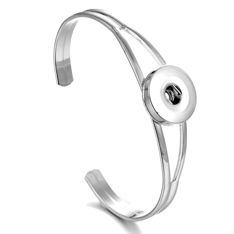 Cuff Noosa Snap Bracelet Jewelry Sier Gold Ginger Buttons Cuff Bangle Fit Diy 18Mm Snaps Classic Drop Delivery 2021 Brace Dhseller2010 Dh4Vq