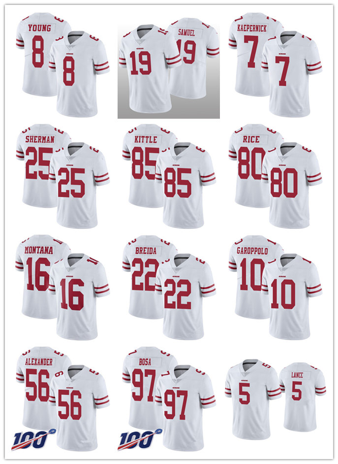Jersey San Francisco''49ers''MEN''NFL''Women Steve Young Joe Montana Trey Lance Jimmy Garoppolo Deebo Samuel Nick Bosa George Kittle
Jersey San Francisco''49ers''MEN''NFL''Women Steve Young Joe Montana Trey Lance Jimmy Garoppolo Deebo Samuel Nick Bosa George Kittle