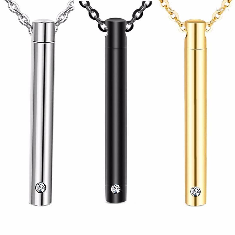 Pendant Necklaces Unisex 3 Tone Stainless Steel Jewelry Cylinder Crystal Memorial Urn Slide Screw Opens Cremation Necklace Ash Case Holder
Pendant Necklaces Unisex 3 Tone Stainless Steel Jewelry Cylinder Crystal Memorial Urn Slide Screw Opens Cremation Necklace Ash Case Holder