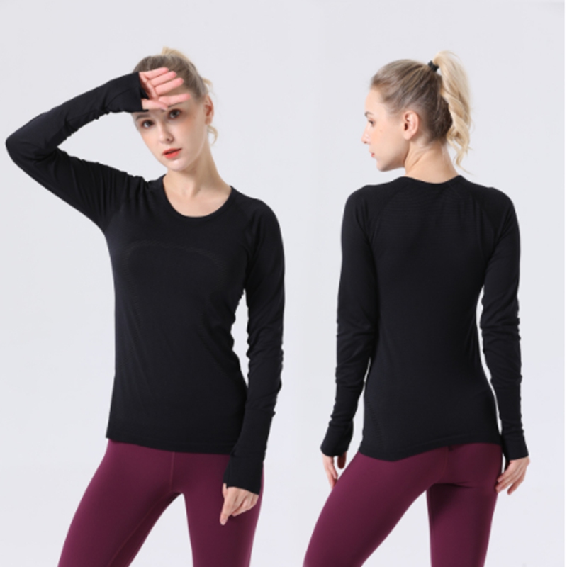 Lu-088 Women's Sports Long Sleeve T-Shirt Yoga Wear Swiftly Women Quick-drying Sport Long Sleeved Nylon High Elastic Fabric, L015
Lu-088 Women's Sports Long Sleeve T-Shirt Yoga Wear Swiftly Women Quick-drying Sport Long Sleeved Nylon High Elastic Fabric, L015