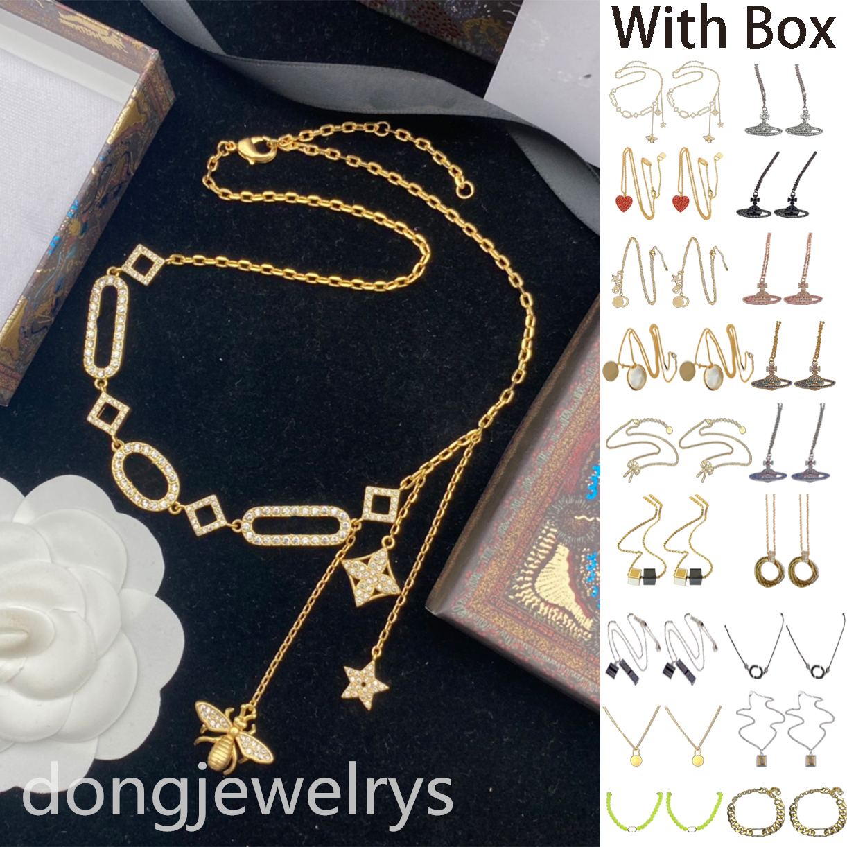 Classic Luxury Pendant Necklaces For Women Elegant Necklace Plated Gold Girls Gift Designer Highly Quality Choker Jewelry Dongjewelrys
Classic Luxury Pendant Necklaces For Women Elegant Necklace Plated Gold Girls Gift Designer Highly Quality Choker Jewelry Dongjewelrys