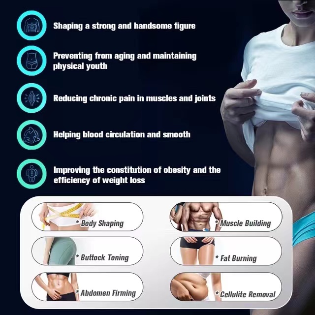 EMS Slimming Muscle Build Fat Burn Body Emslim Sculpting High Intensity Focused Electromagnetic Shaping