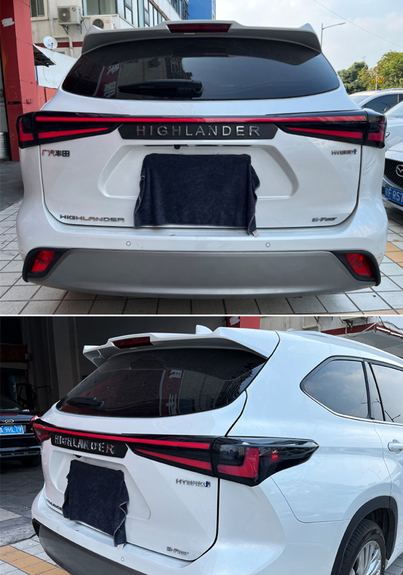 Car Tail Lights for Toyota Highlander 20 20-2022 Rear Fog Lights Brake Full LED Turn Signal Taillights Upgrade