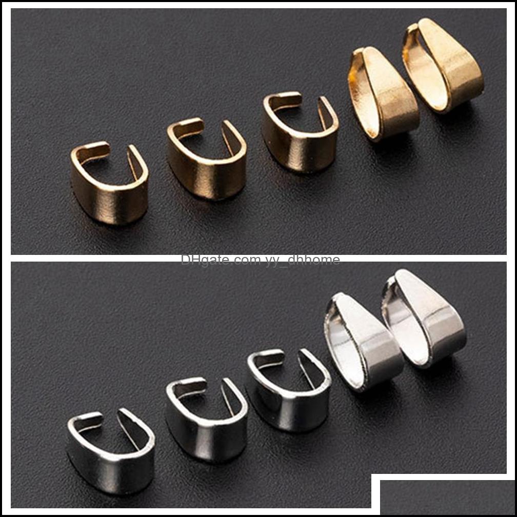 Clasps Hooks 100Pcs Clasp Connectors Pinch Bails For Pendant Necklace Jewelry Making Snap Clip Charms Iron Plating Cha Dhseller2010 Dhwuz