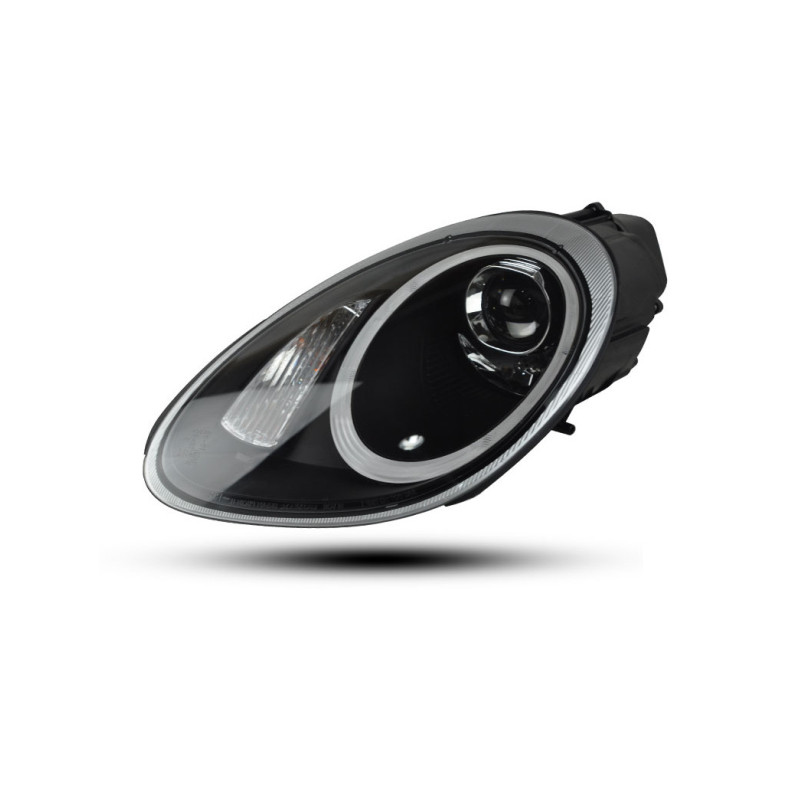 LED Headlight for Porsche Boxster 987 2005-2008 Dual Beam Lens Headlights High Beam Daytime Running Lights