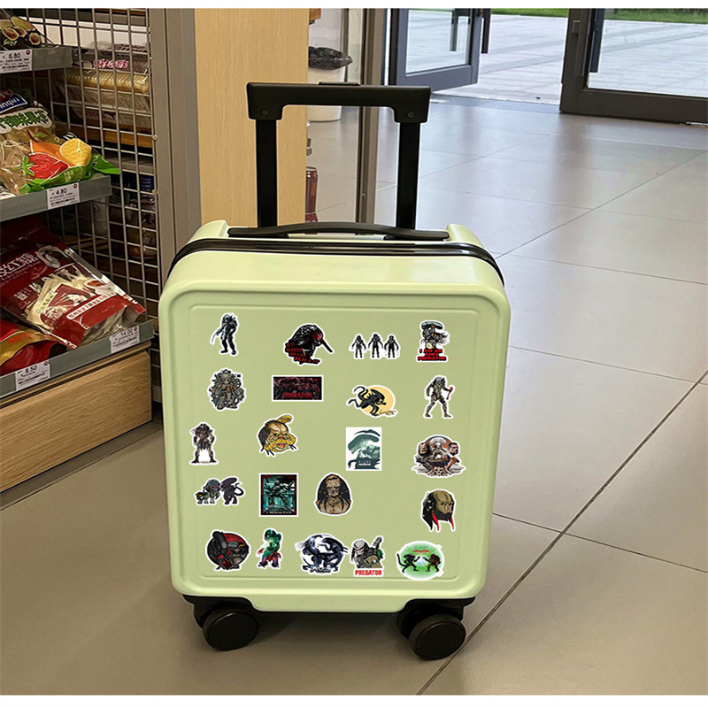 53Pcs Classical Movie Predator Stickers Predator Prey Graffiti Kids Toy Skateboard Car Motorcycle Bicycle Sticker Decals