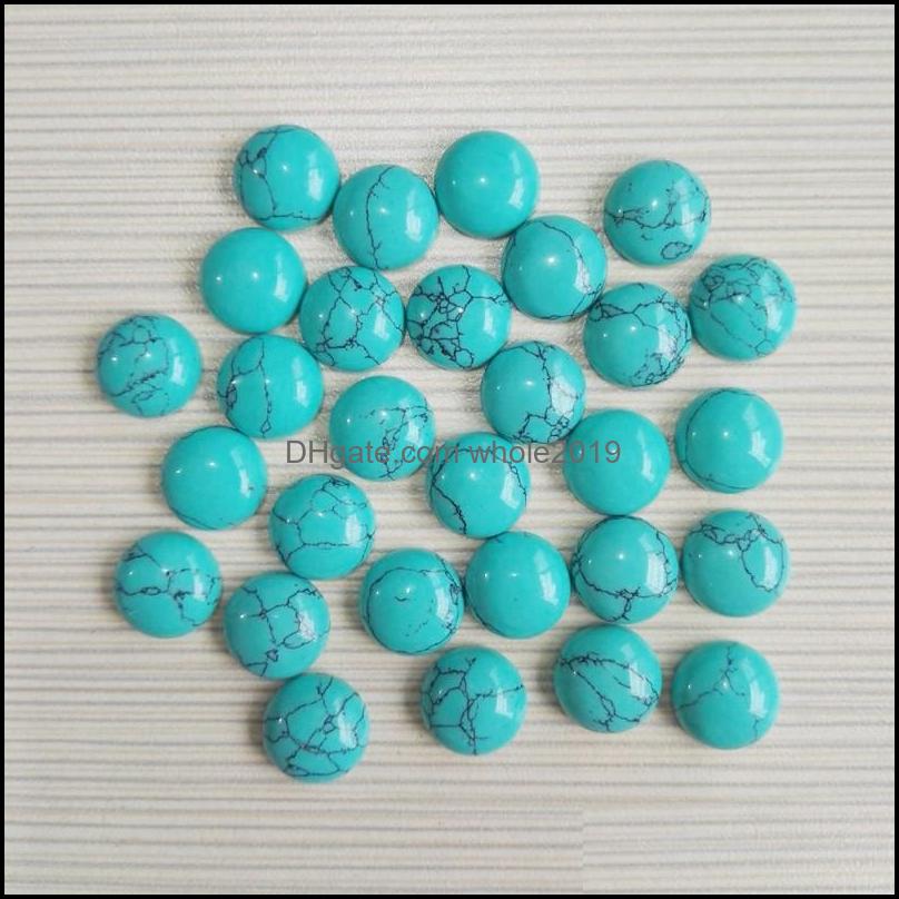 Stone 12Mm Flat Back Quartz Loose Stone Round Cab Cabochons Chakras Beads For Jewelry Making Healing Crystal Wholesale Dr Dhseller2010 Dhdrt