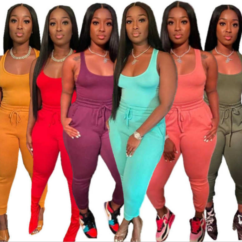 2023 Women's Tracksuits Summer 2 Piece Set Sexy Tank Tops And Sweatpants Belt Tether Outfits Jogger Suit Plus Size 3XL Casual Clothing, Light blue
2023 Women's Tracksuits Summer 2 Piece Set Sexy Tank Tops And Sweatpants Belt Tether Outfits Jogger Suit Plus Size 3XL Casual Clothing, Light blue