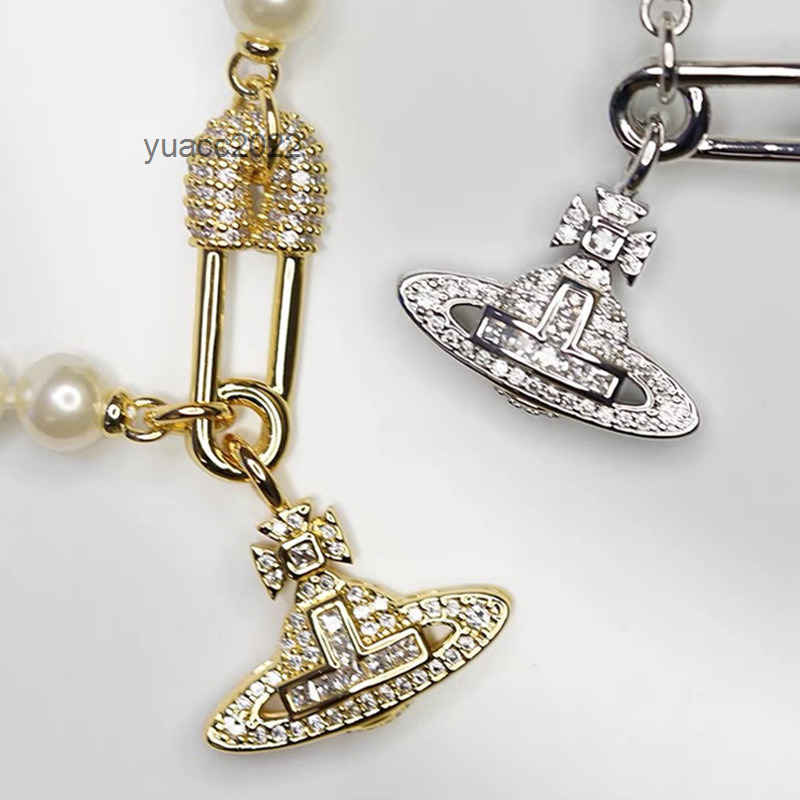Pendant Necklaces The Vivian Westwood Saturn pin pearl necklace female light luxury summer Necklace full of diamonds high-grade gold collarbone chain
Pendant Necklaces The Vivian Westwood Saturn pin pearl necklace female light luxury summer Necklace full of diamonds high-grade gold collarbone chain