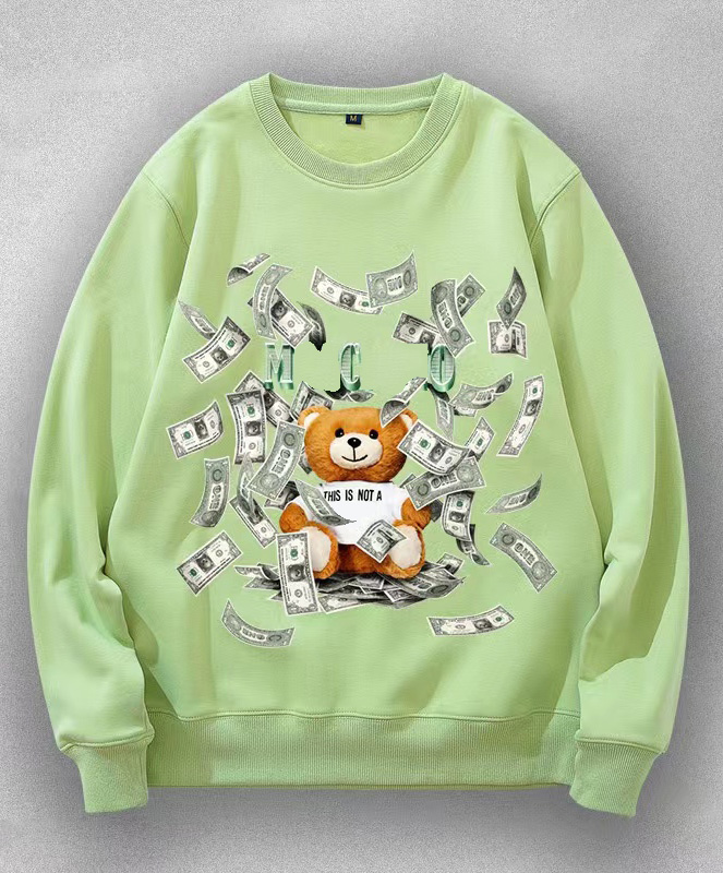 Sweatshirt cartoon Classic Fashion Luxury lady Hoodies Designer Bear Pullover High Quality Sweatshirts Woman Loose Clothes GREEN Long Sleeve Pullover, Extra
Sweatshirt cartoon Classic Fashion Luxury lady Hoodies Designer Bear Pullover High Quality Sweatshirts Woman Loose Clothes GREEN Long Sleeve Pullover, Extra