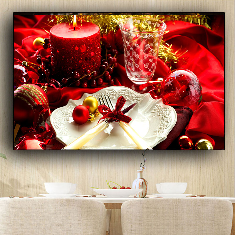 Christmas Candle Fork Knife Scandinavian Canvas Painting Cuadros Posters and Prints Kitchen Wall Art Food Picture Living Room
Christmas Candle Fork Knife Scandinavian Canvas Painting Cuadros Posters and Prints Kitchen Wall Art Food Picture Living Room