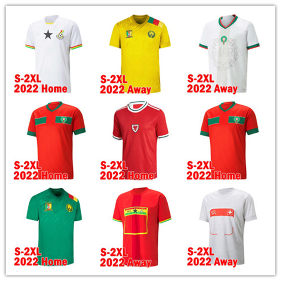 Soccer Jersey Qatar World Cup 2022 2023 Ghana Morocco Switzerland Wales Cameroon Football Shirts RAMSEY ALLEN WILSON Ziyech Boufal FAJR Men Uniforms, Ruishi 22-23 home
Soccer Jersey Qatar World Cup 2022 2023 Ghana Morocco Switzerland Wales Cameroon Football Shirts RAMSEY ALLEN WILSON Ziyech Boufal FAJR Men Uniforms, Ruishi 22-23 home