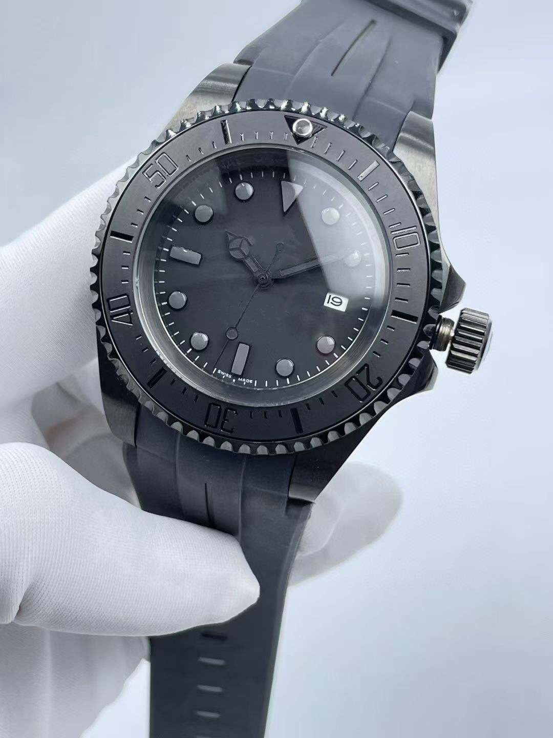 Man Watches Top Quality Full Black Stainless Steel Automatic Mechanical 2813 Movement Mens Watch Rubber Strap Fashion Designer Men Wristwatch Male Clock Gifts, Waterproof
Man Watches Top Quality Full Black Stainless Steel Automatic Mechanical 2813 Movement Mens Watch Rubber Strap Fashion Designer Men Wristwatch Male Clock Gifts, Waterproof