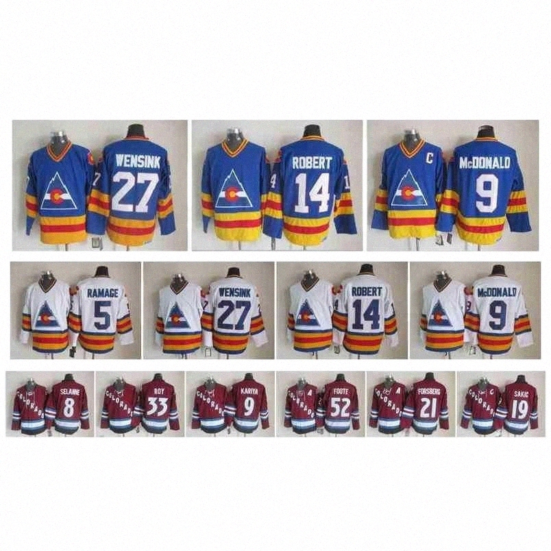 College Hockey Wears jersey 95 Retro Colorado Avalanche Hockey Jersey 33 Patrick Roy Forsberg Wensink 14 Robert 52 Foote 5 Ramage 9McDonald 8 Selanne 9 Kariya 19 i9dG#, As pic
College Hockey Wears jersey 95 Retro Colorado Avalanche Hockey Jersey 33 Patrick Roy Forsberg Wensink 14 Robert 52 Foote 5 Ramage 9McDonald 8 Selanne 9 Kariya 19 i9dG#, As pic